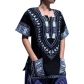 RaanPahMuang new Dashiki Hiji clothing men's European American African shirt short sleeve