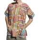 RaanPahMuang new Dashiki Hiji clothing men's European American African shirt short sleeve