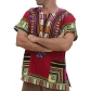 RaanPahMuang new Dashiki Hiji clothing men's European American African shirt short sleeve