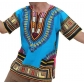 RaanPahMuang new Dashiki Hiji clothing men's European American African shirt short sleeve