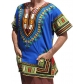 RaanPahMuang new Dashiki Hiji clothing men's European American African shirt short sleeve