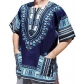 RaanPahMuang new Dashiki Hiji clothing men's European American African shirt short sleeve