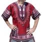 RaanPahMuang new Dashiki Hiji clothing men's European American African shirt short sleeve