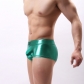 Men's Panties personality gilt nylon ice silk U convex sexy low waist boxer pants