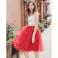 Heavy Industry Embroidery Pommel skirt mesh gauze skirt half skirt MIDI skirt stars sequin tutu skirt ballet style gauze skirt A-line