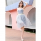 Heavy Industry Embroidery Pommel skirt mesh gauze skirt half skirt MIDI skirt stars sequin tutu skirt ballet style gauze skirt A-line