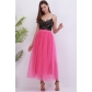 Popular women's Europe and the United States 4-layer 100 mesh yarn skirt tulle skirt explosive gauze skirt