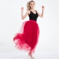 Popular women's Europe and the United States 4-layer 100 mesh yarn skirt tulle skirt explosive gauze skirt