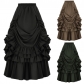 Explosive women's retro Gothic Victorian style skirt Renaissance skirt