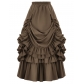 Explosive women's retro Gothic Victorian style skirt Renaissance skirt