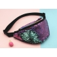 New women's Fanny pack mermaid sequin Fanny pack Europe and America fashion sports one shoulder bag cross-body sequin bag female