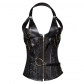 Zipper Palace Shapewear Steel bone metal Goth corset waist Gather abdominal corset Steampunk corset