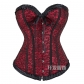 European and American sexy corset, red jacquard court corset, sexy lingerie