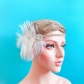 Black feather headband feather hair accessories peacock hair band