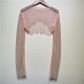 Foreign style hollowed out short pullover long sleeves with halter skirt small shirt temperament hot drill top female tide
