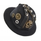 Steampunk Gear Retro Skull riveted zipper small top hat Hairpin Halloween Dance Party performance props