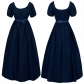 2023 new Europe and the United States long Victorian medieval women's high-waisted ball dress cosplay dress