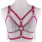 Euramerican sexy Cortical Body Chain Bra Corset Bra Chain Tassel Bikini Vest Suspenders Chest Strap Suspender