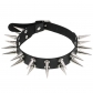 Popular accessories European and American style nightclub PU leather creative necklace double row rivet spike collar collarbone chain