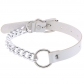 Euro-american personality cortex ring collar necklace punk metal splicing O-ring neck with neck chain collarbone chain