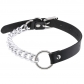 Euro-american personality cortex ring collar necklace punk metal splicing O-ring neck with neck chain collarbone chain