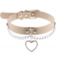 New chain love heart collar collarbone necklace classic peach heart pendant neck strap collar leather collar