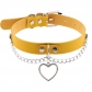 New chain love heart collar collarbone necklace classic peach heart pendant neck strap collar leather collar