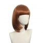 cosplay nightclub performance bar oblique Qi bangs female short hair pink rice white blue bobo Bob wig