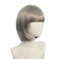 cosplay nightclub performance bar oblique Qi bangs female short hair pink rice white blue bobo Bob wig