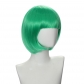 cosplay nightclub performance bar oblique Qi bangs female short hair pink rice white blue bobo Bob wig