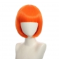 cosplay nightclub performance bar oblique Qi bangs female short hair pink rice white blue bobo Bob wig