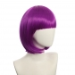 cosplay nightclub performance bar oblique Qi bangs female short hair pink rice white blue bobo Bob wig