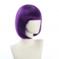 cosplay nightclub performance bar oblique Qi bangs female short hair pink rice white blue bobo Bob wig