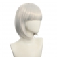 cosplay nightclub performance bar oblique Qi bangs female short hair pink rice white blue bobo Bob wig