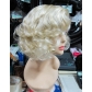 Marilyn Monroe wig blonde European American women short curly hair