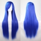 cos wig color long straight hair cosplay wig European and American animation hot-selling models in stock 80cm wig in stock