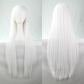cos wig color long straight hair cosplay wig European and American animation hot-selling models in stock 80cm wig in stock