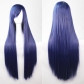 cos wig color long straight hair cosplay wig European and American animation hot-selling models in stock 80cm wig in stock