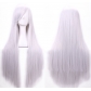 cos wig color long straight hair cosplay wig European and American animation hot-selling models in stock 80cm wig in stock