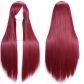 cos wig color long straight hair cosplay wig European and American animation hot-selling models in stock 80cm wig in stock