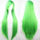 cos wig color long straight hair cosplay wig European and American animation hot-selling models in stock 80cm wig in stock