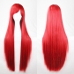 cos wig color long straight hair cosplay wig European and American animation hot-selling models in stock 80cm wig in stock