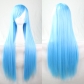 cos wig color long straight hair cosplay wig European and American animation hot-selling models in stock 80cm wig in stock