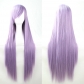 cos wig color long straight hair cosplay wig European and American animation hot-selling models in stock 80cm wig in stock