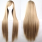 cos wig color long straight hair cosplay wig European and American animation hot-selling models in stock 80cm wig in stock