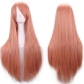 cos wig color long straight hair cosplay wig European and American animation hot-selling models in stock 80cm wig in stock