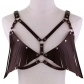 Explosive leather fringe halter bra Punk Bikini adjustable tank top Strap Strap Belt for women