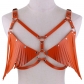 Explosive leather fringe halter bra Punk Bikini adjustable tank top Strap Strap Belt for women