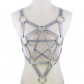 Punk Gothic Men's and Women's Five-pointed Body leather Top Shape Belt Bra Strap Suspenders