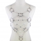 Punk Gothic Men's and Women's Five-pointed Body leather Top Shape Belt Bra Strap Suspenders